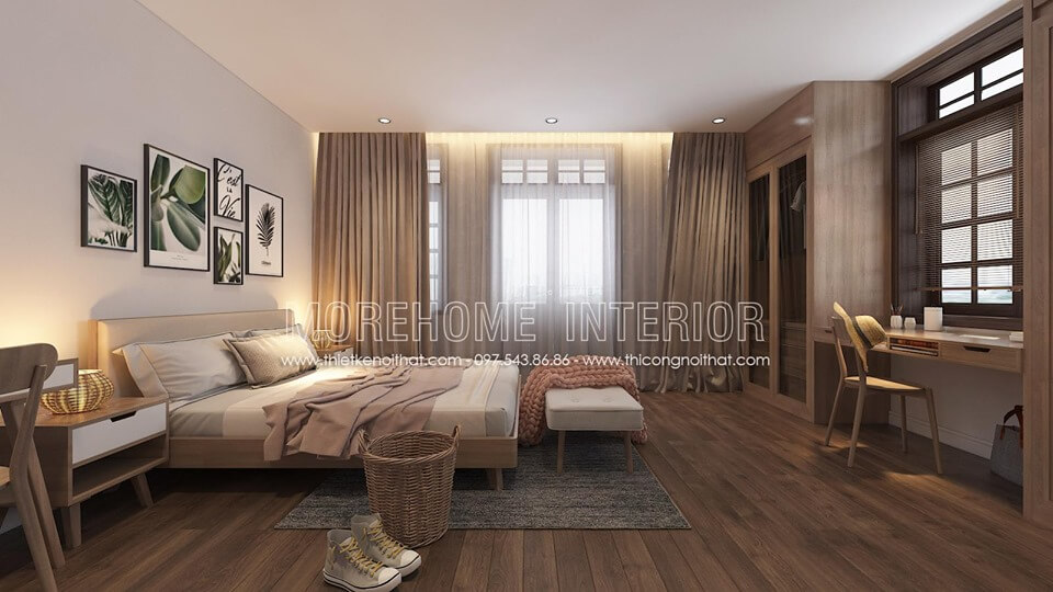 Dịch vụ thiết kế phòng ngủ tân cổ điển, hiện đại phong cách sáng tạo - MOREHOME